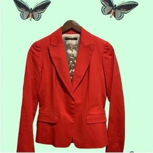 SALE Tahari Fully Lined Red Blazer Size 2